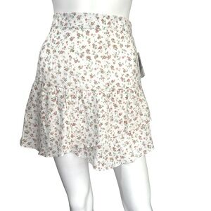 1.State Women’s Size 8 Bon Voyage Tiered Skirt Soft Rosettes Floral Ruffled Mini